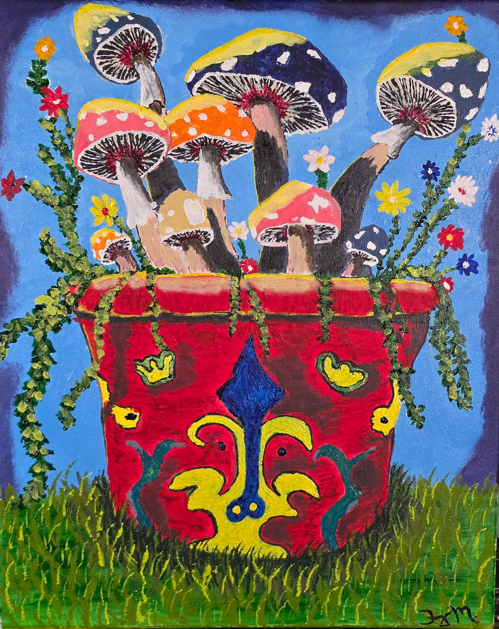 Mushroom Pot Print