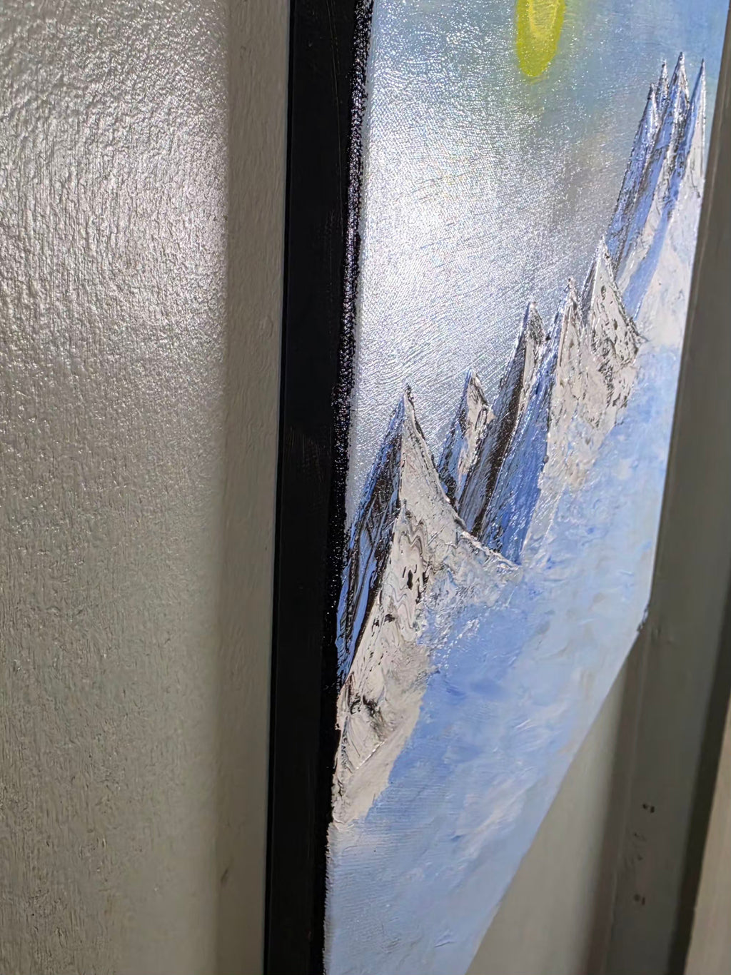 Frozen Peaks 20x20 Acrylic on Canvas
