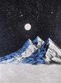 Midnight Mountain 16x20 Acrylic on Canvas