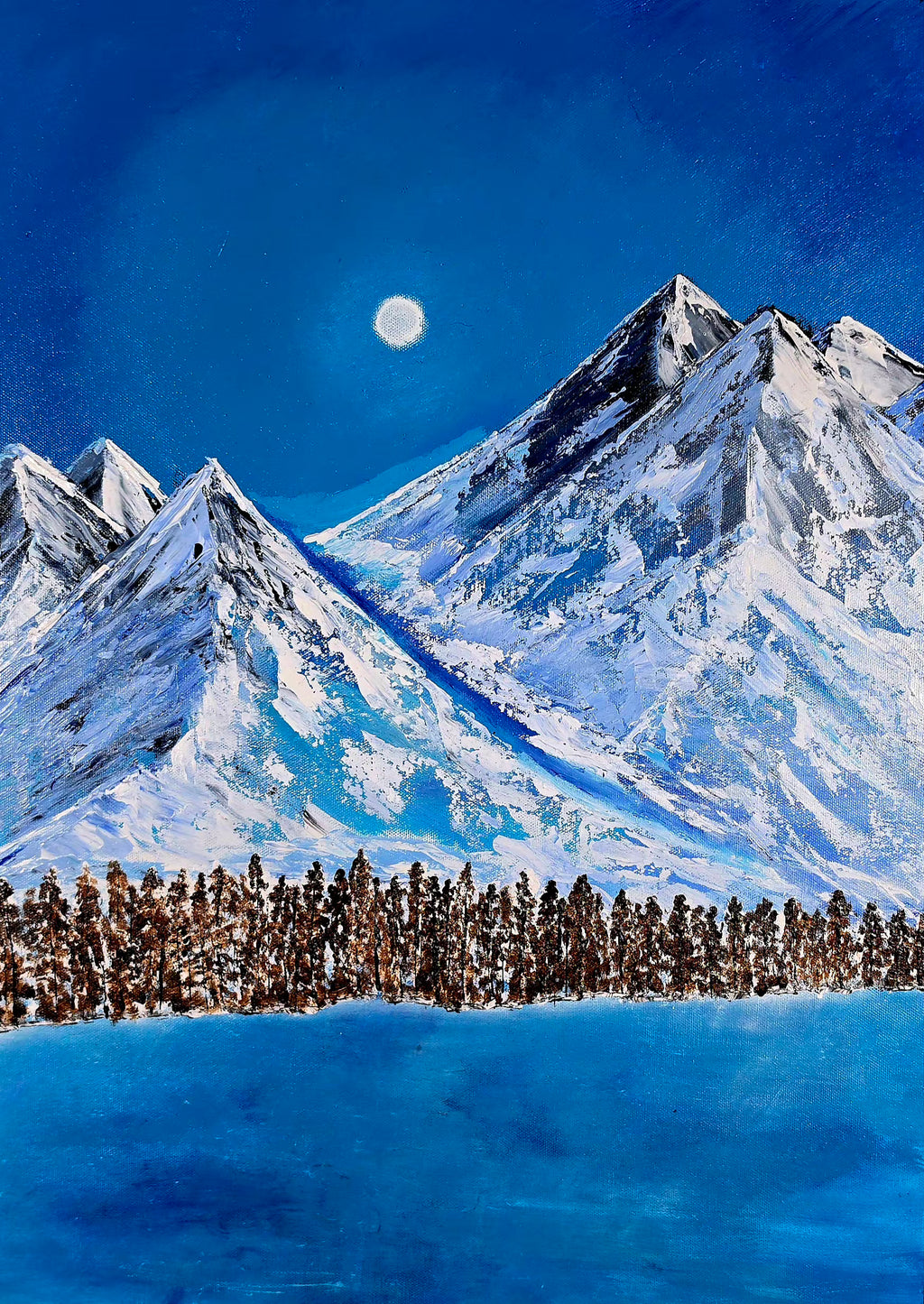 Moon Mountain 18x24 Acrylic on Canvas