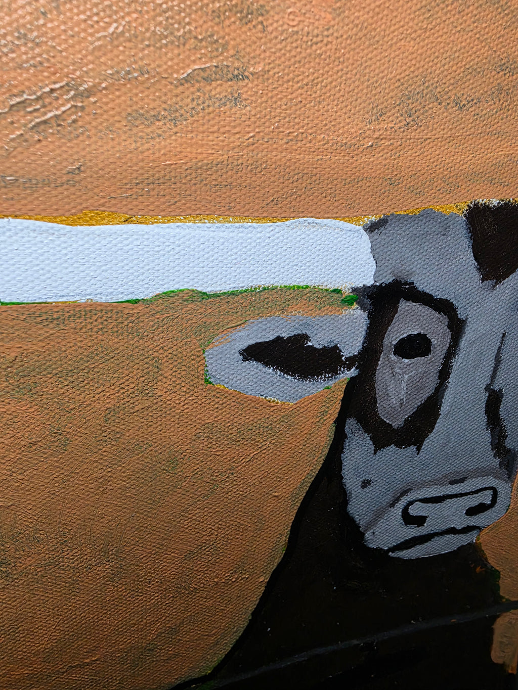 Long Horn Joy ride 18x24 Acrylic on Canvas