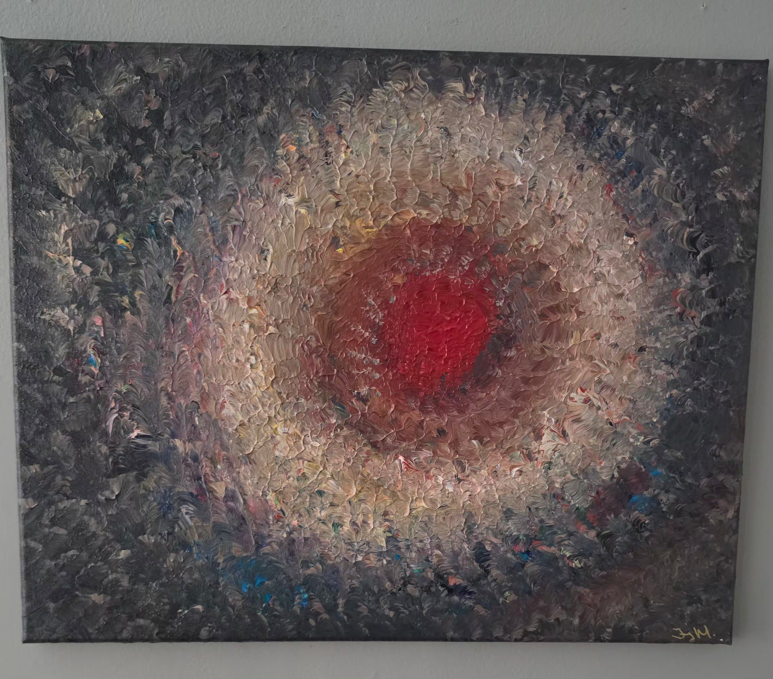 The Red Eye Storm 16x20 Acrylic on Canvas