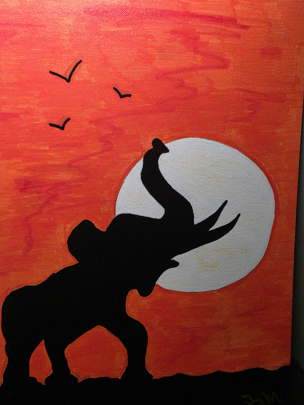 Call Of The Wild 12x16 Acrylic on Canvas board