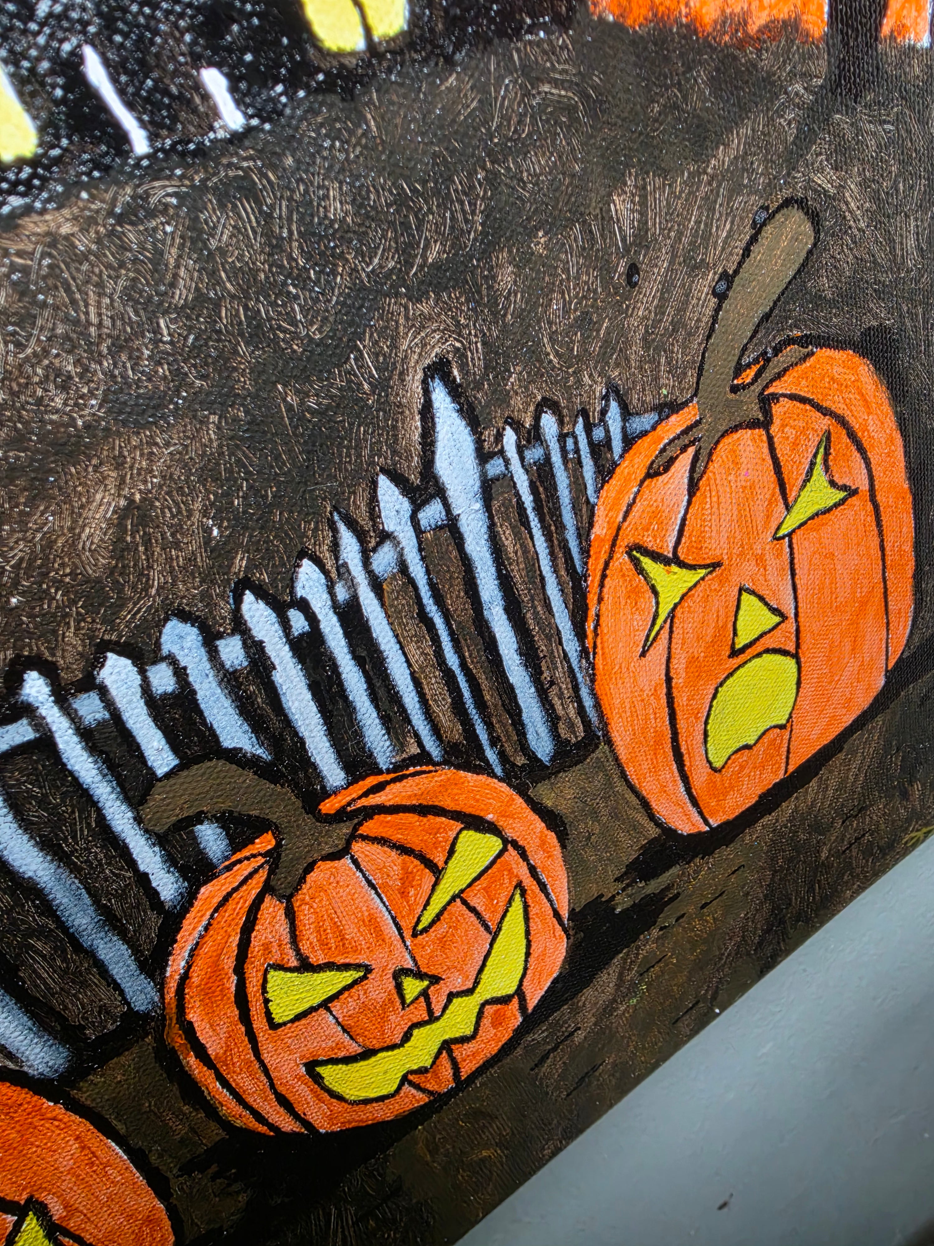 The Spooky House 16x20 Acrylic on Canvas