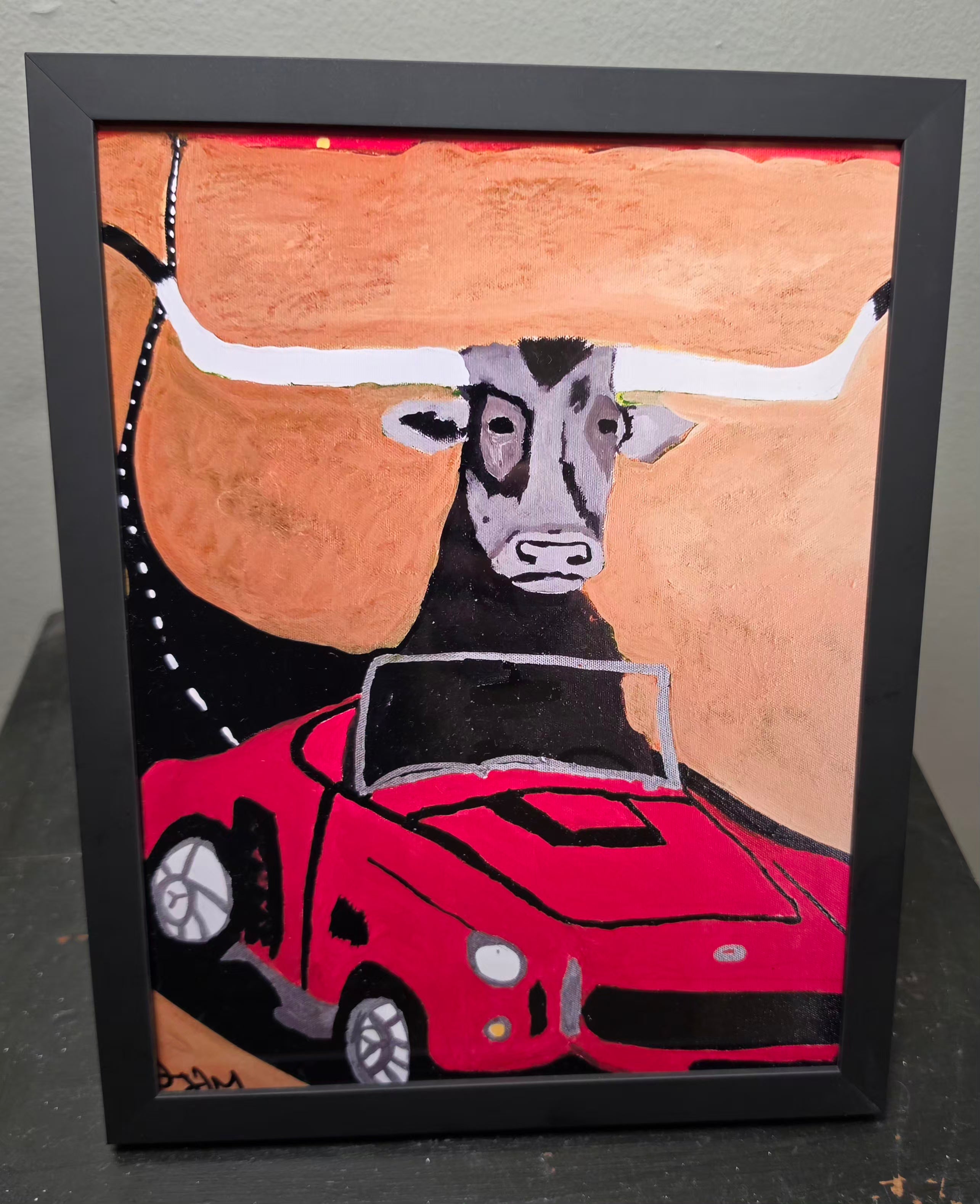 Long Horn Joy Ride print