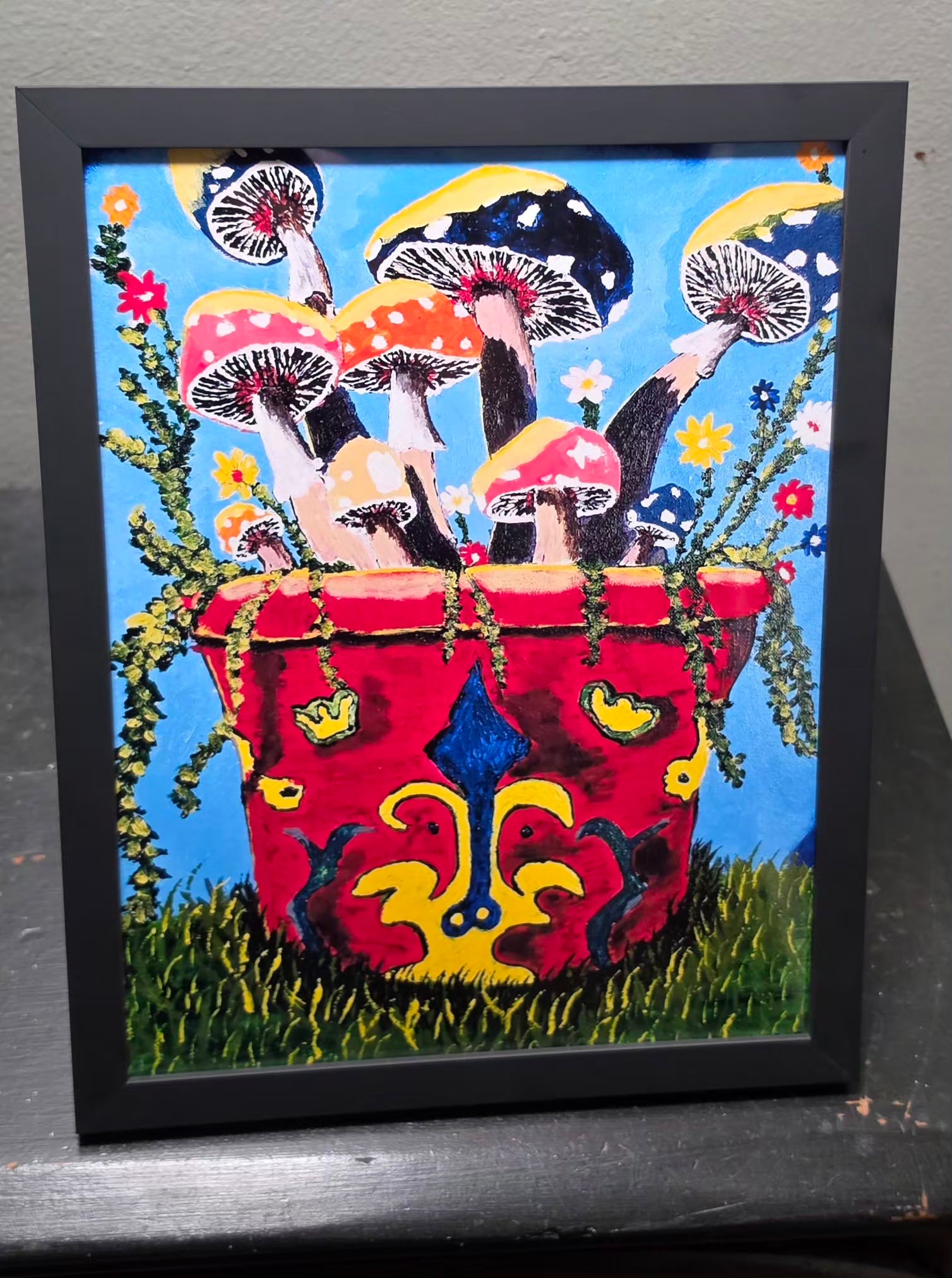 Mushroom Pot Print