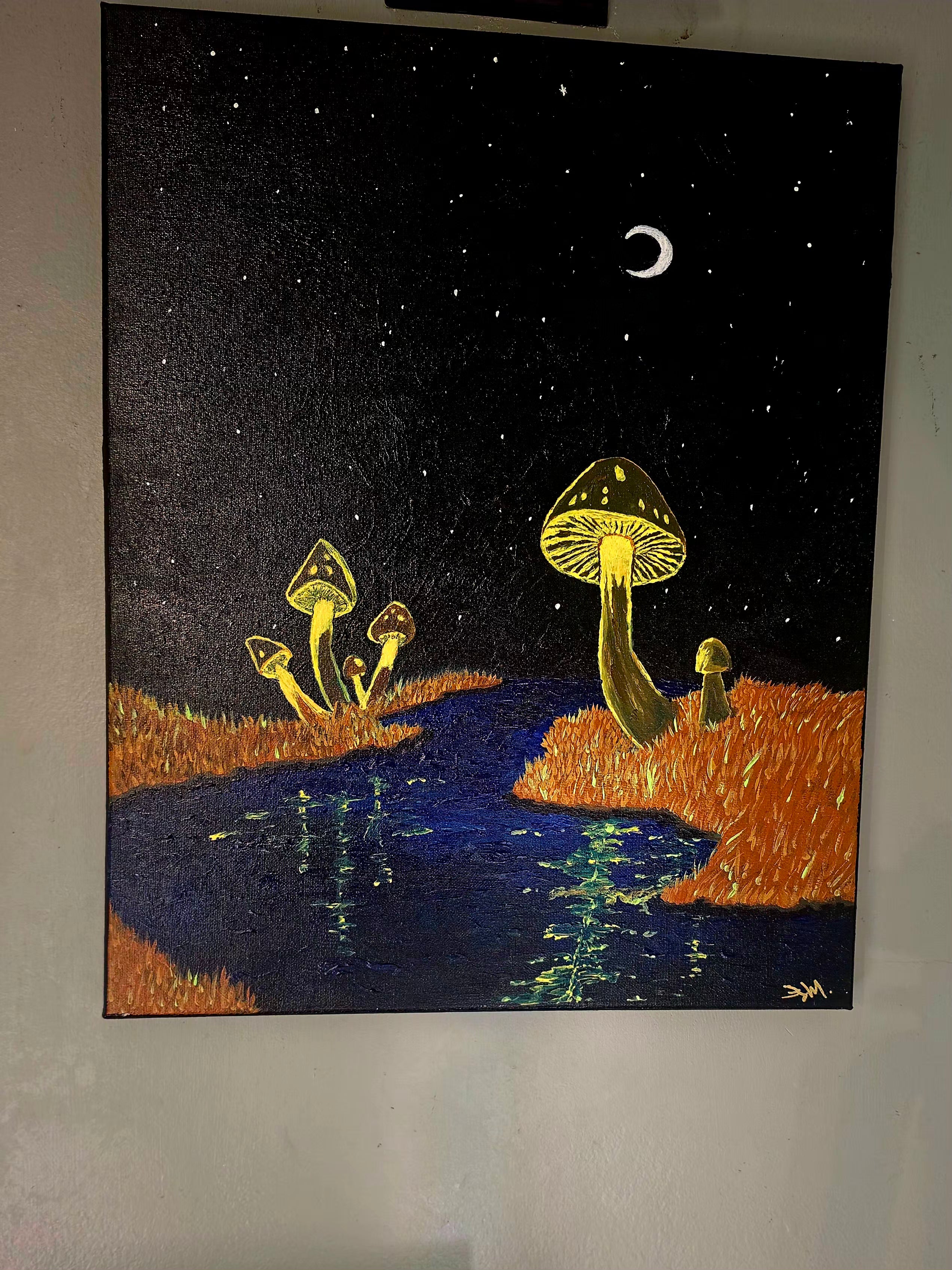 Mushroom Cap Island 18x24 Acrylic on Canvas