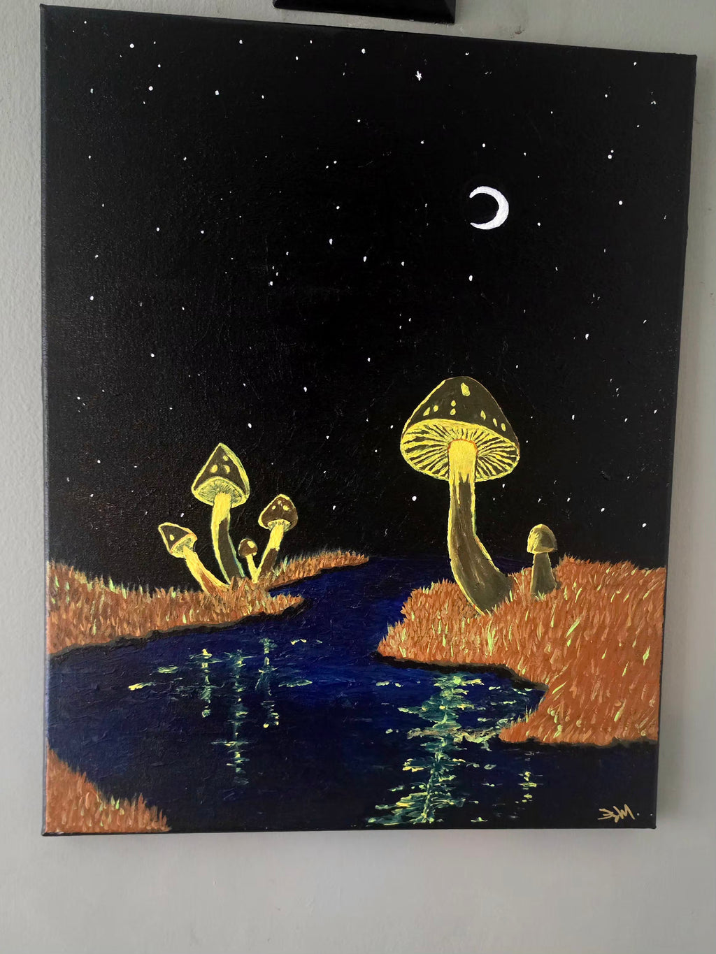 Mushroom Cap Island 18x24 Acrylic on Canvas