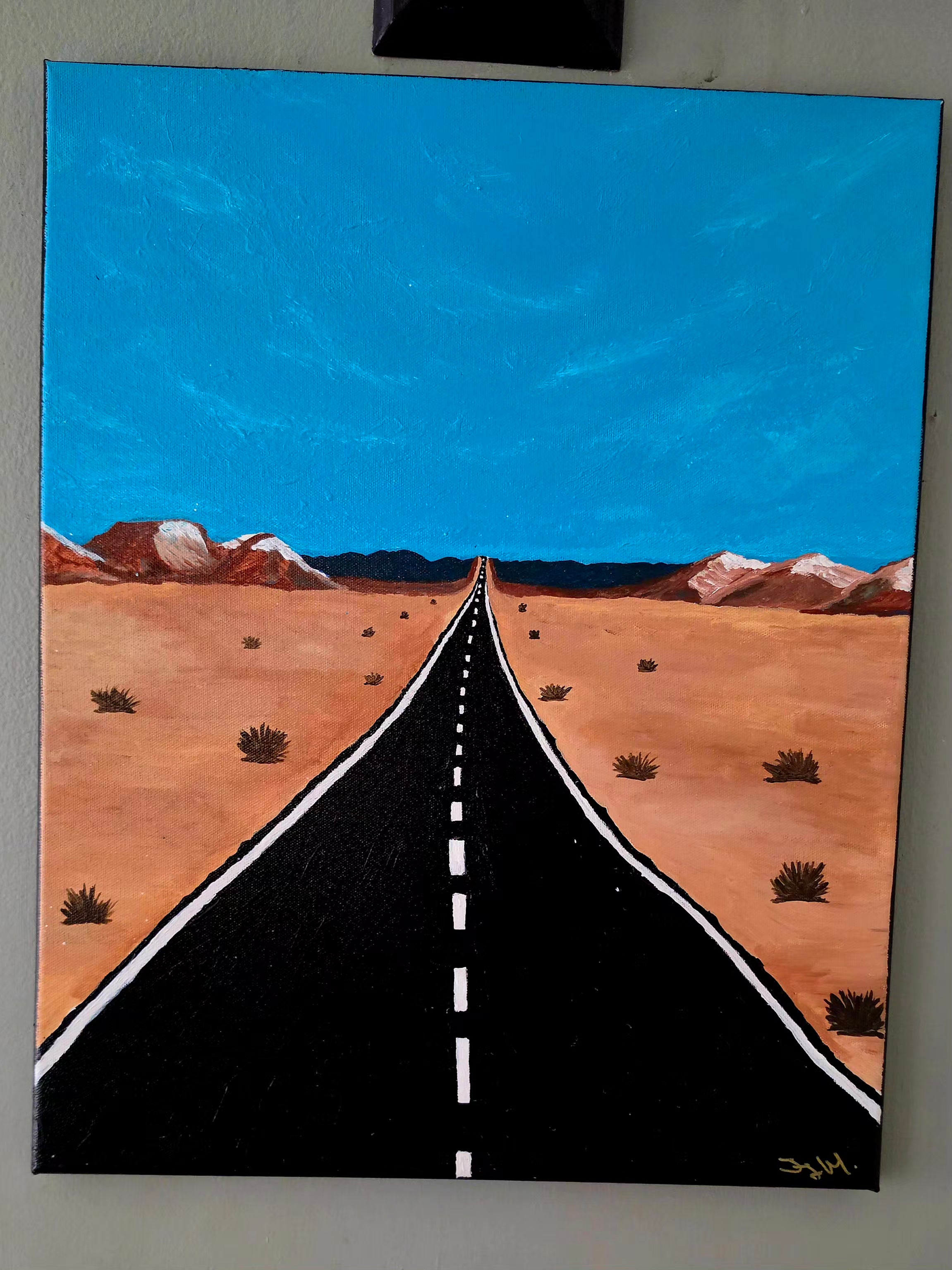 Take The Long Way 18x24 Acrylic on Canvas