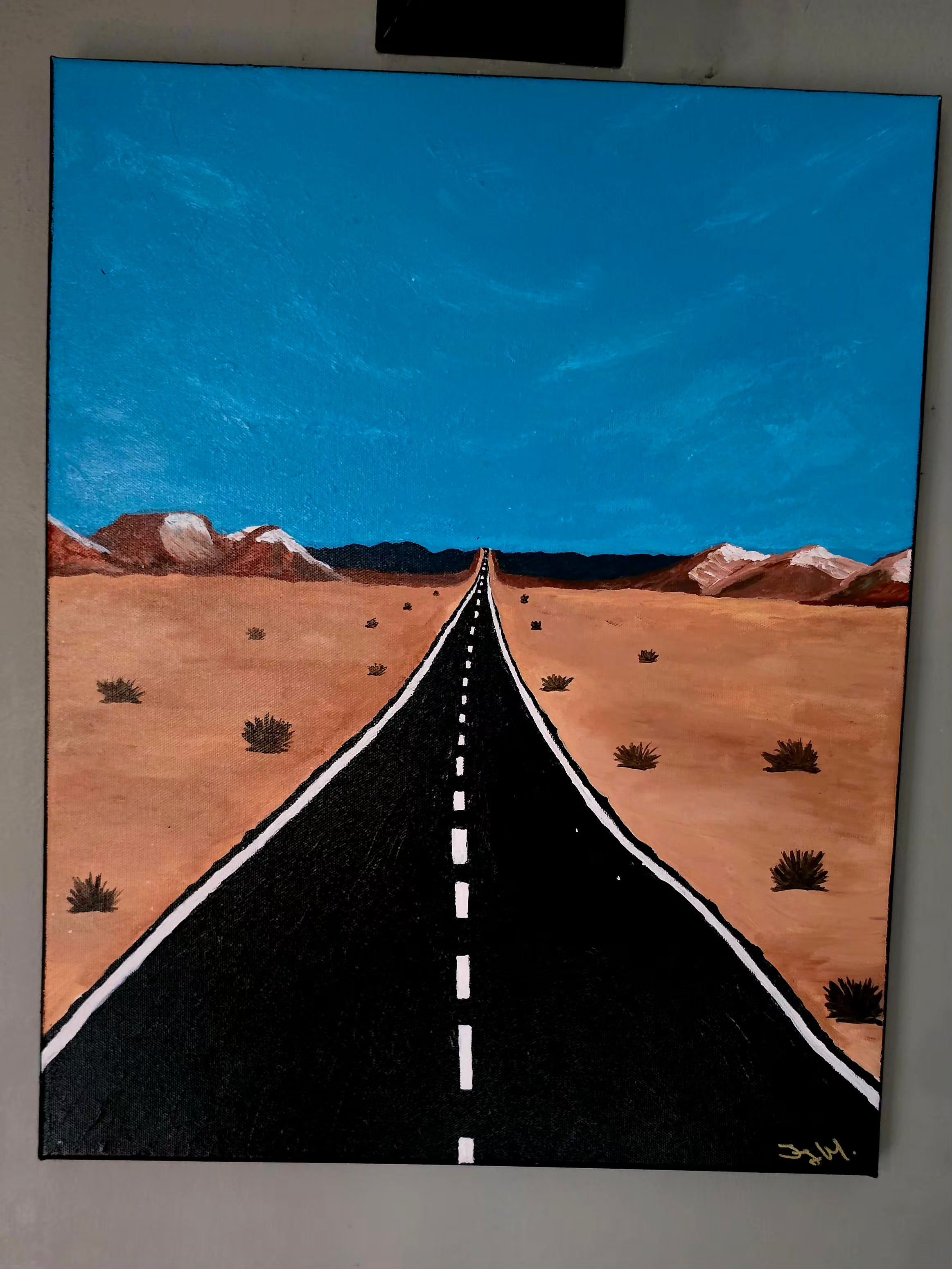 Take The Long Way 18x24 Acrylic on Canvas