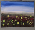 Daisy field 11x14 Acrylic on Canvas