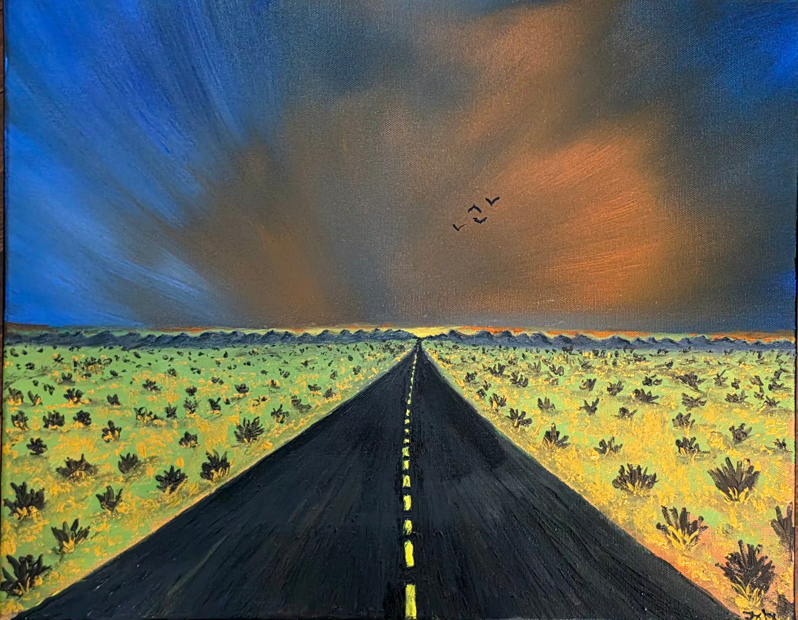 Birds 16x20 Oil on Canvas available to ship January 18th 2027