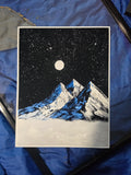 Midnight Mountain Prints