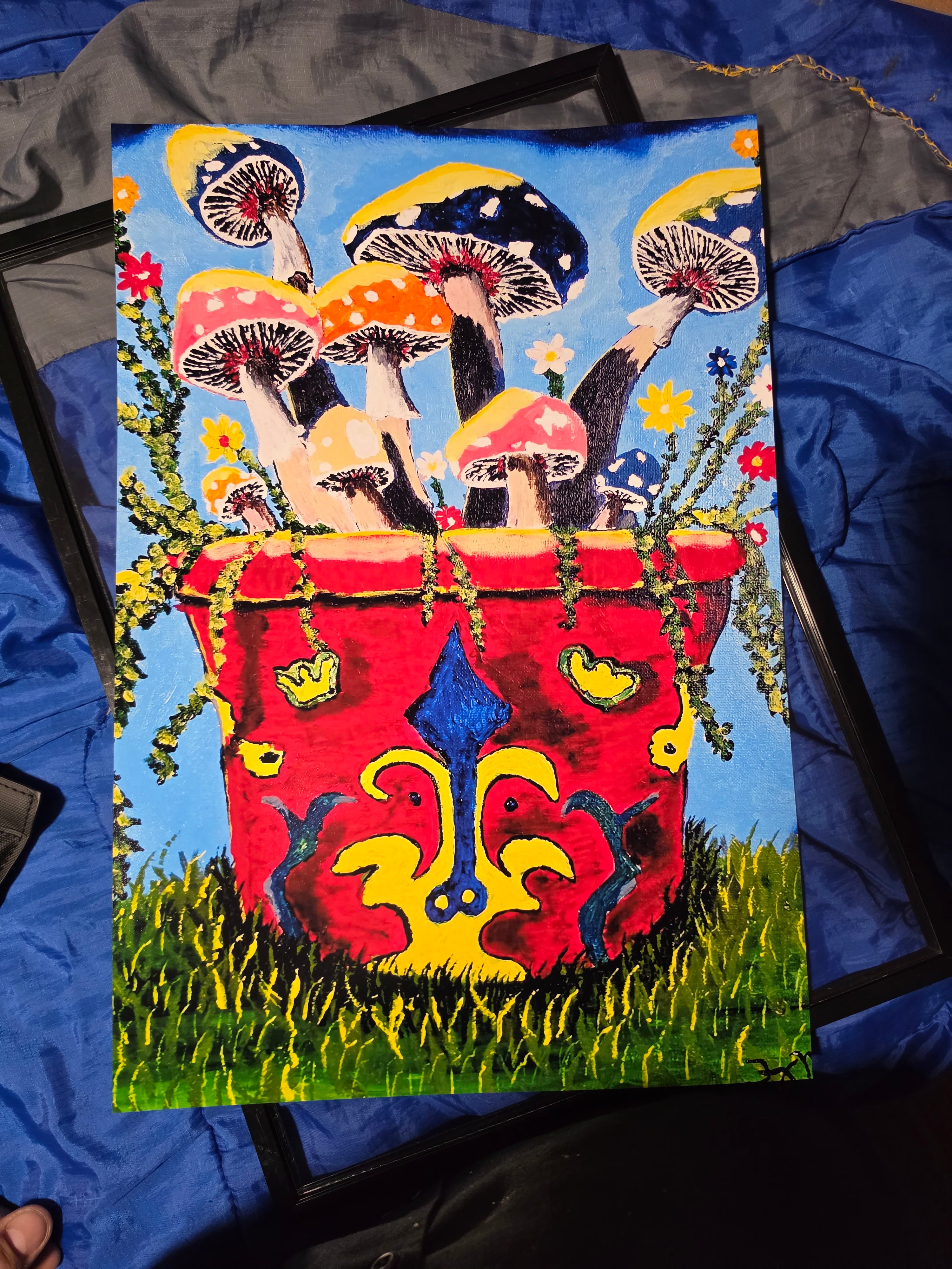 Mushroom Pot Print