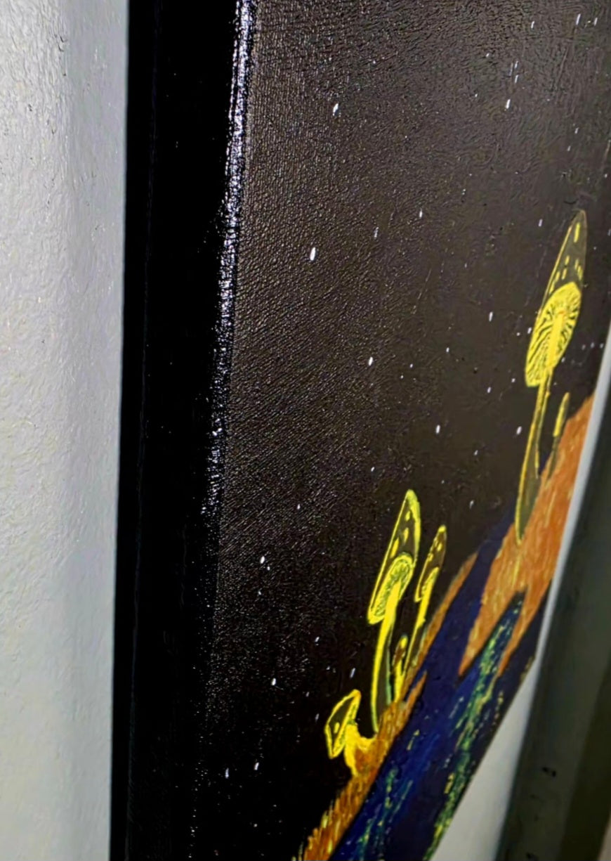 Mushroom Cap Island 18x24 Acrylic on Canvas