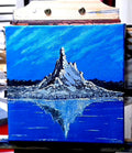 Frozen Spire 8x8 Acrylic on Gallery edge Canvas