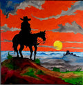 The Land Watcher 20x20 Oil on Canvas